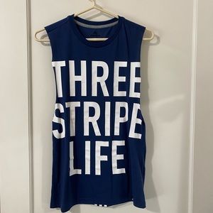 Adidas muscle cut workout tank (loose fit)